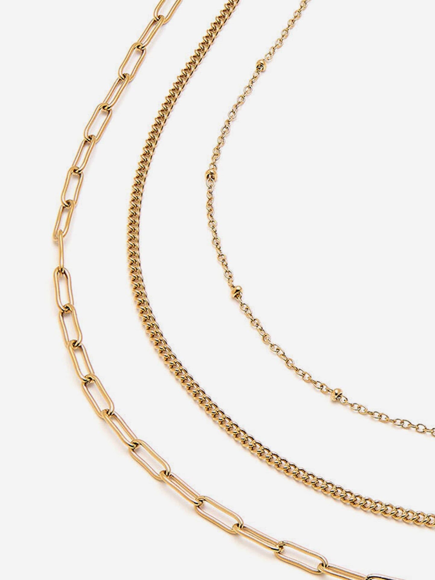 Olivia Burton Illusion Stacking Necklace Set in Gold (457mm)