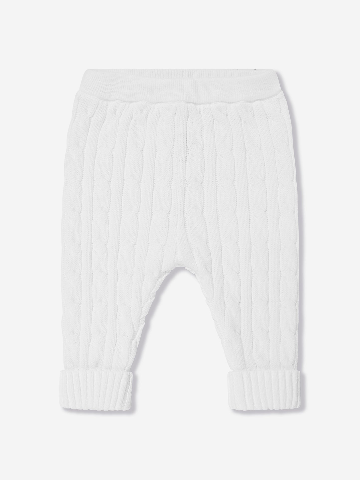 Ralph Lauren Baby Boys Cotton Trouser Set in White