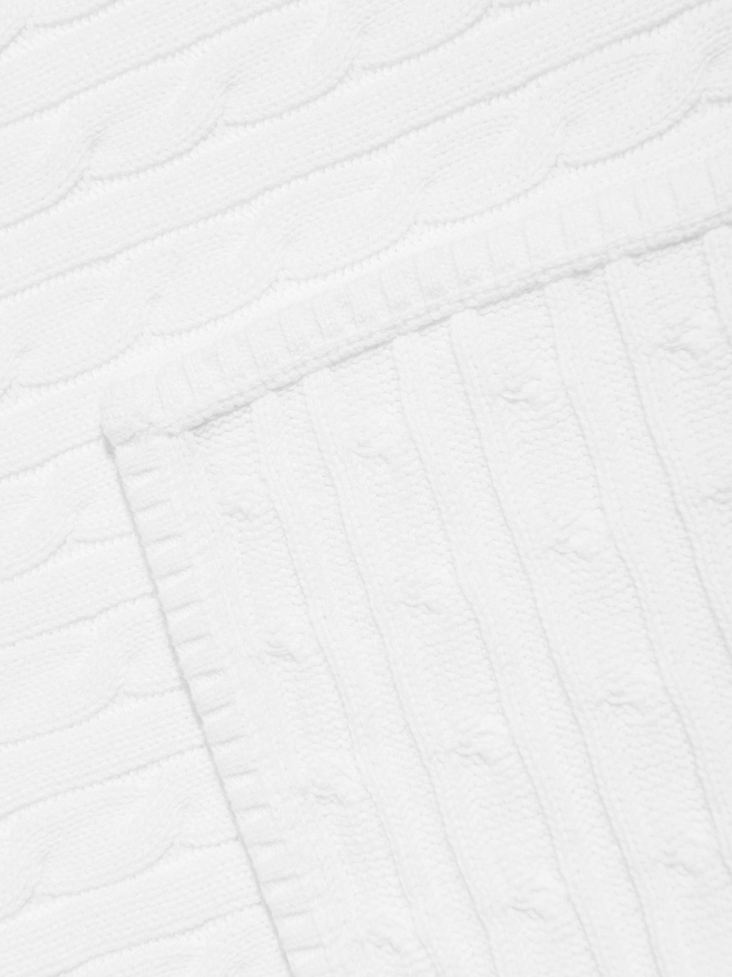 Ralph Lauren Baby Cable Knit Blanket in White (130cm x 180cm)