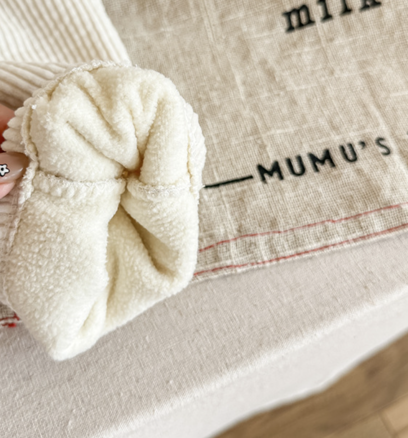 Fleece-Lined Corduroy Baby Trousers