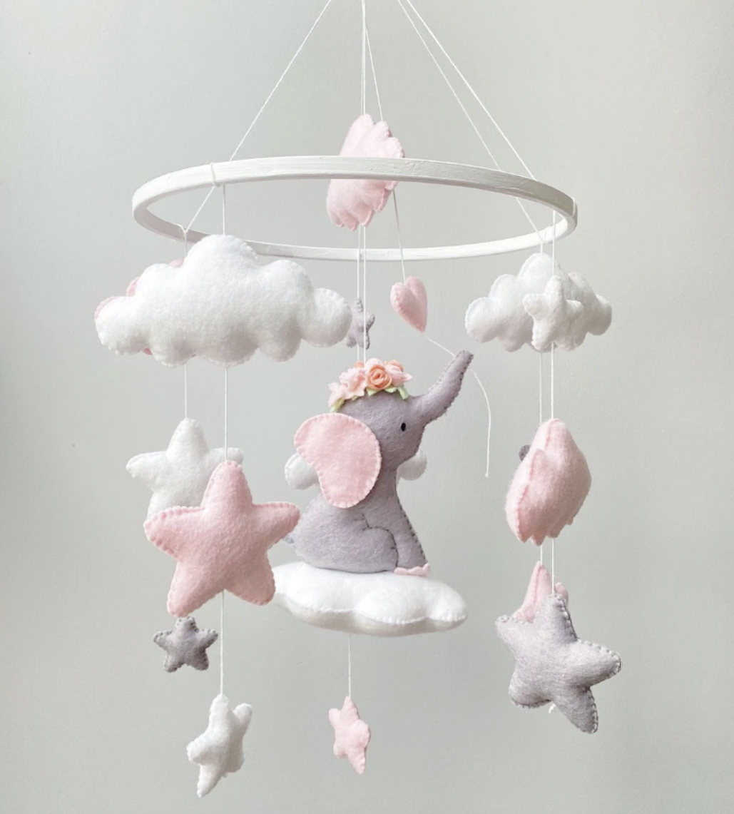 Elephant Dreams Cot Mobile