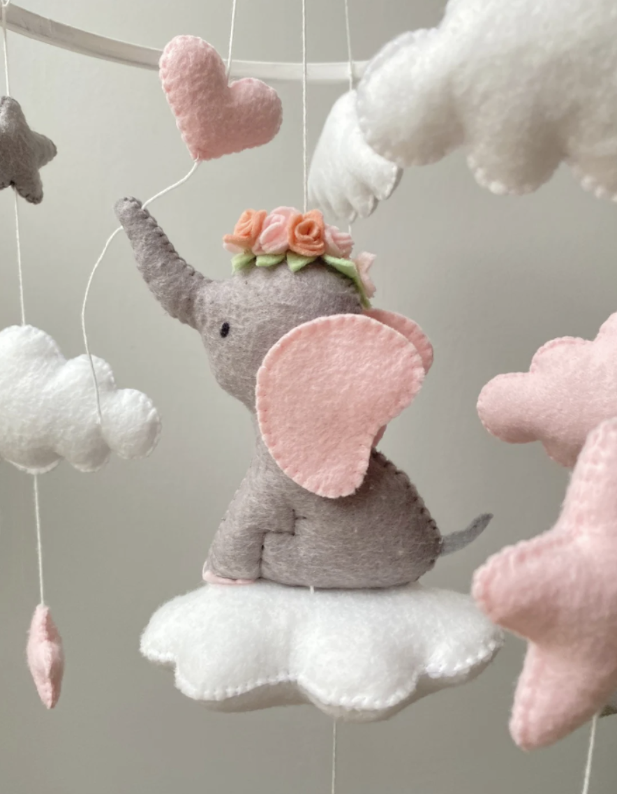 Elephant Dreams Cot Mobile