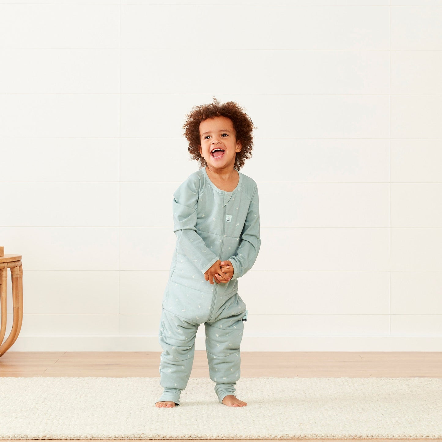 ergoPouch - Organic Winter Long Sleeved Sleep Onesie - Sage 2.5 TOG