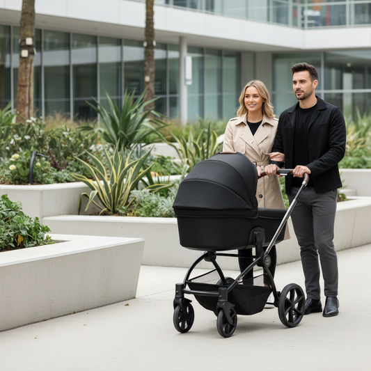 Noordi Sole V3 3in1 with Travel Carrier Car Seat, Slate Black