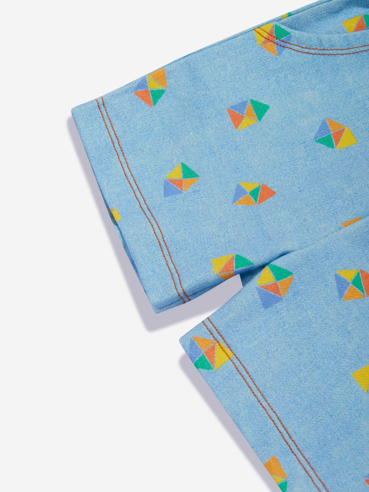 The Bonnie Mob Boys Mavericks Beach Denim Shorts in Blue