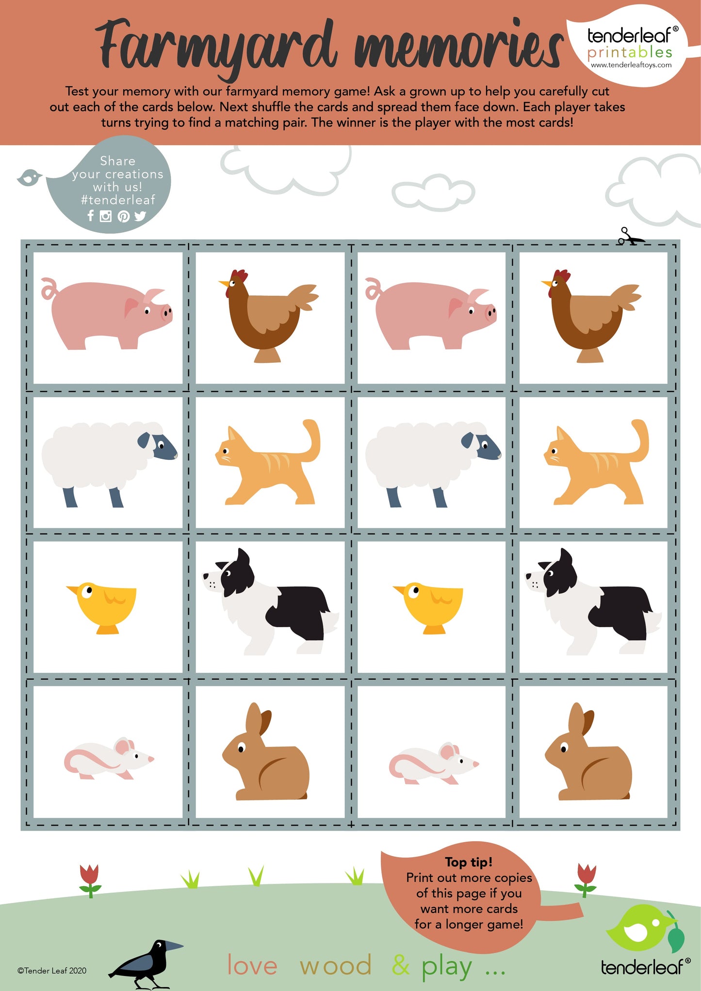13 Farmyard Animals Shelf Set
