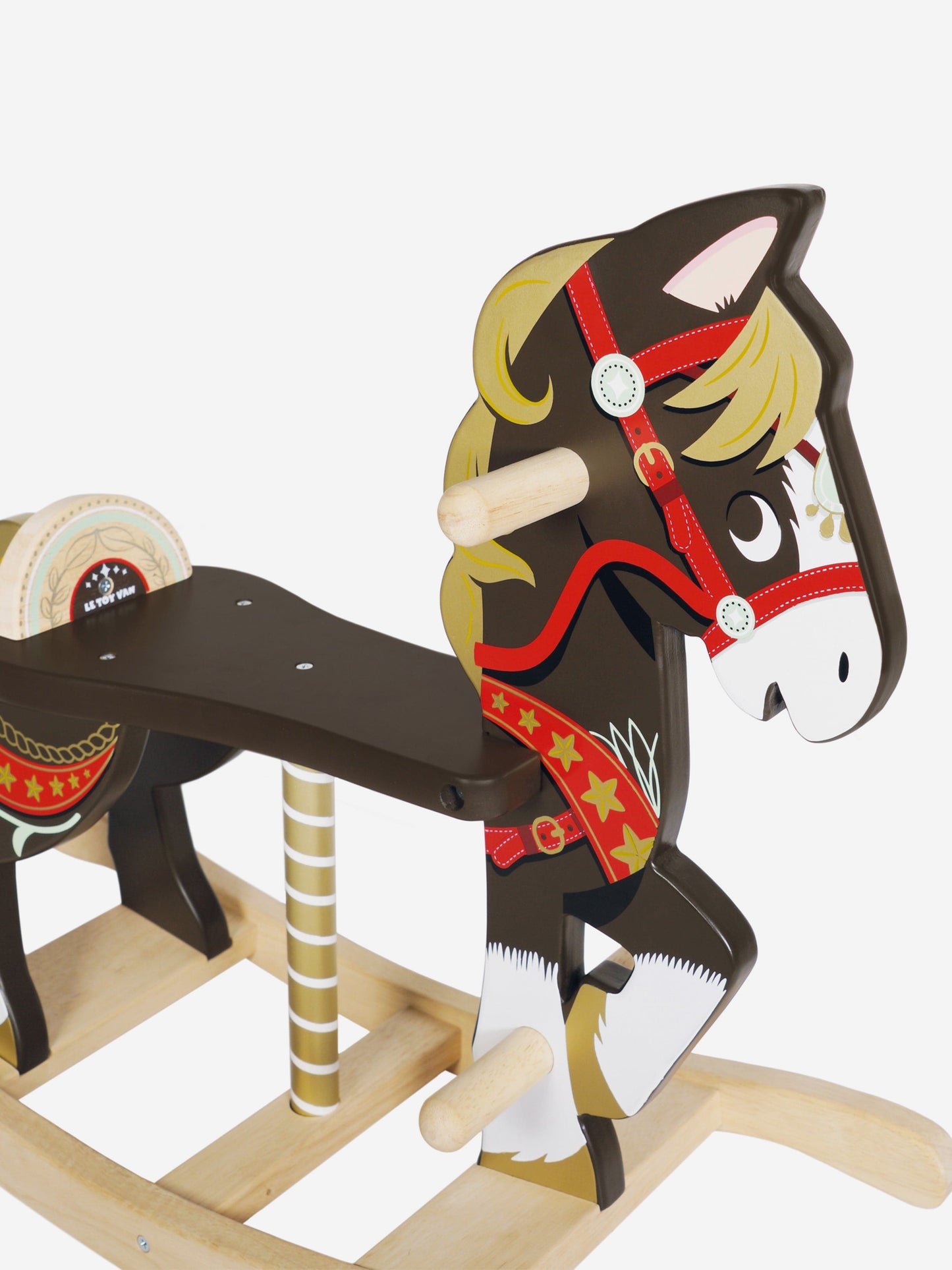 Le Toy Van Classic Wooden Rocking Horse (W:65cm D:24cm H:55cm)