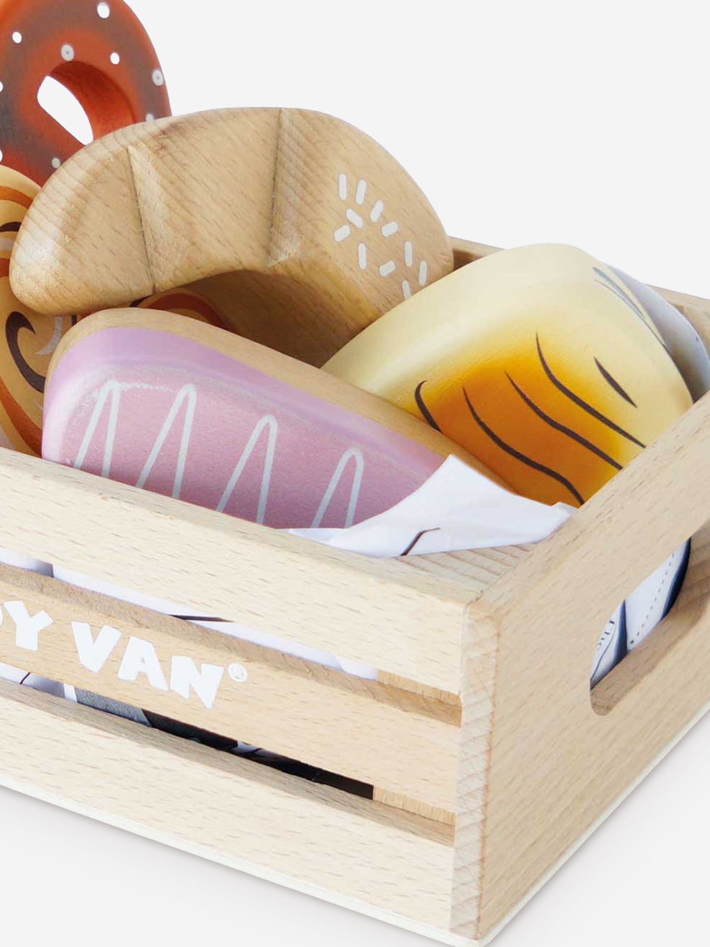 Le Toy Van Bakery & Patisserie Wooden Market Crate-6 Piece ( W:160 D:118 H:60mm