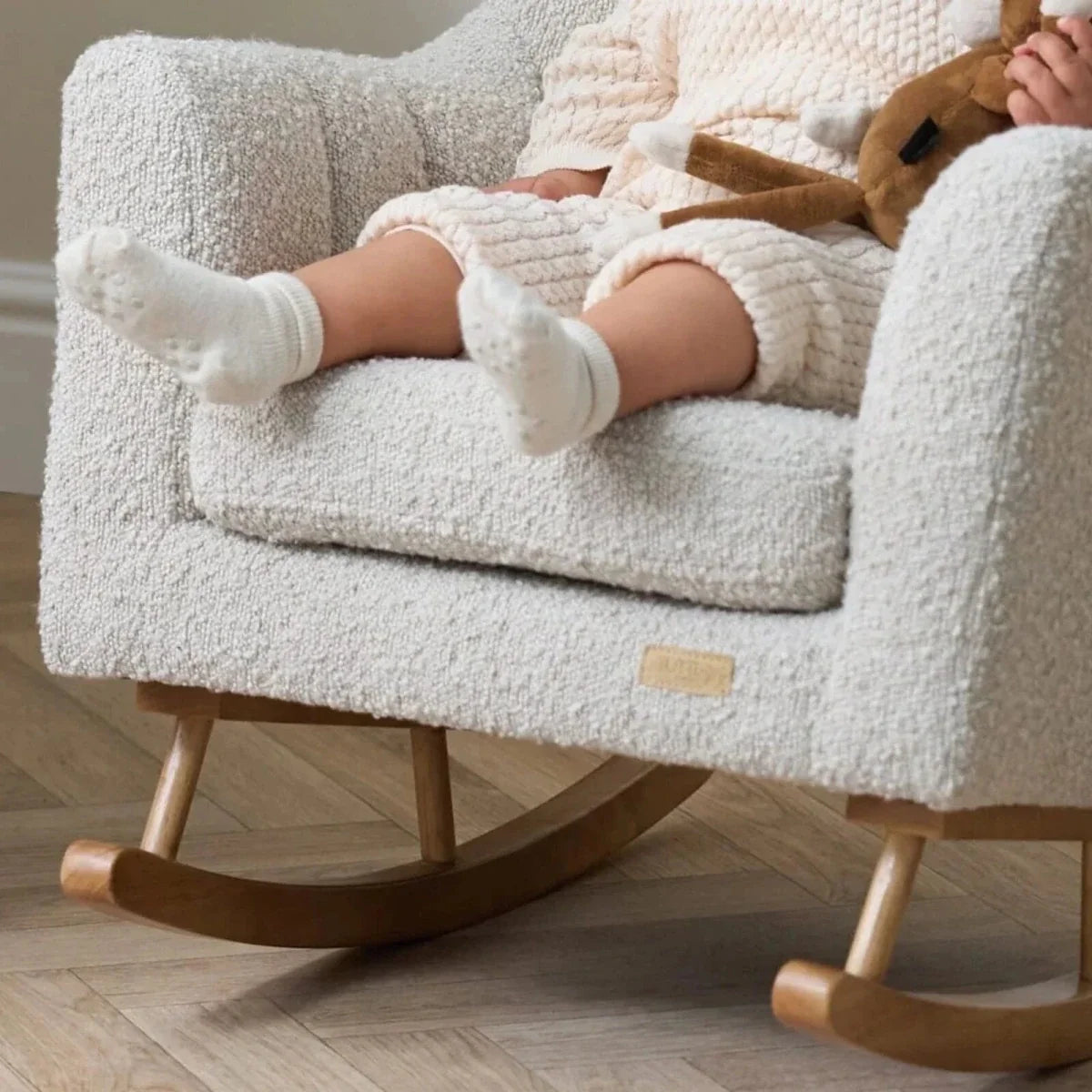 Tutti Bambini Jonah Mini Me Children's Rocking Chair - Boucle Mushroom