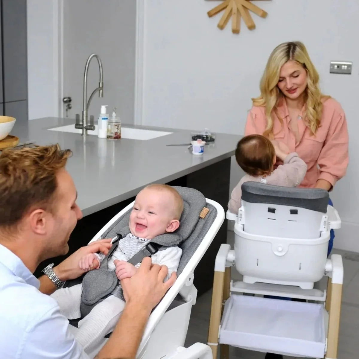 Tutti Bambini Nova Birth to 12 Years Complete Highchair Package - Grey/Oak