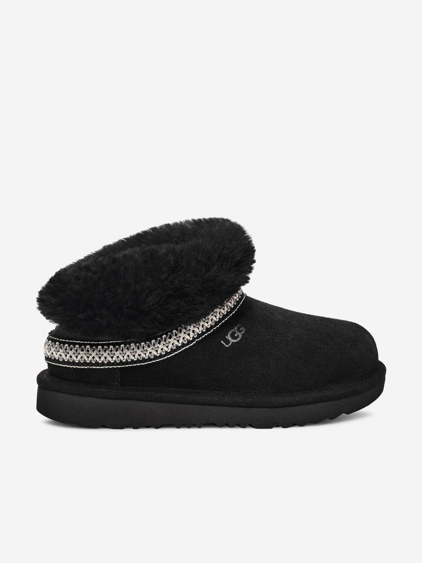 UGG Kids Classic Mini Crescent Boots in Black