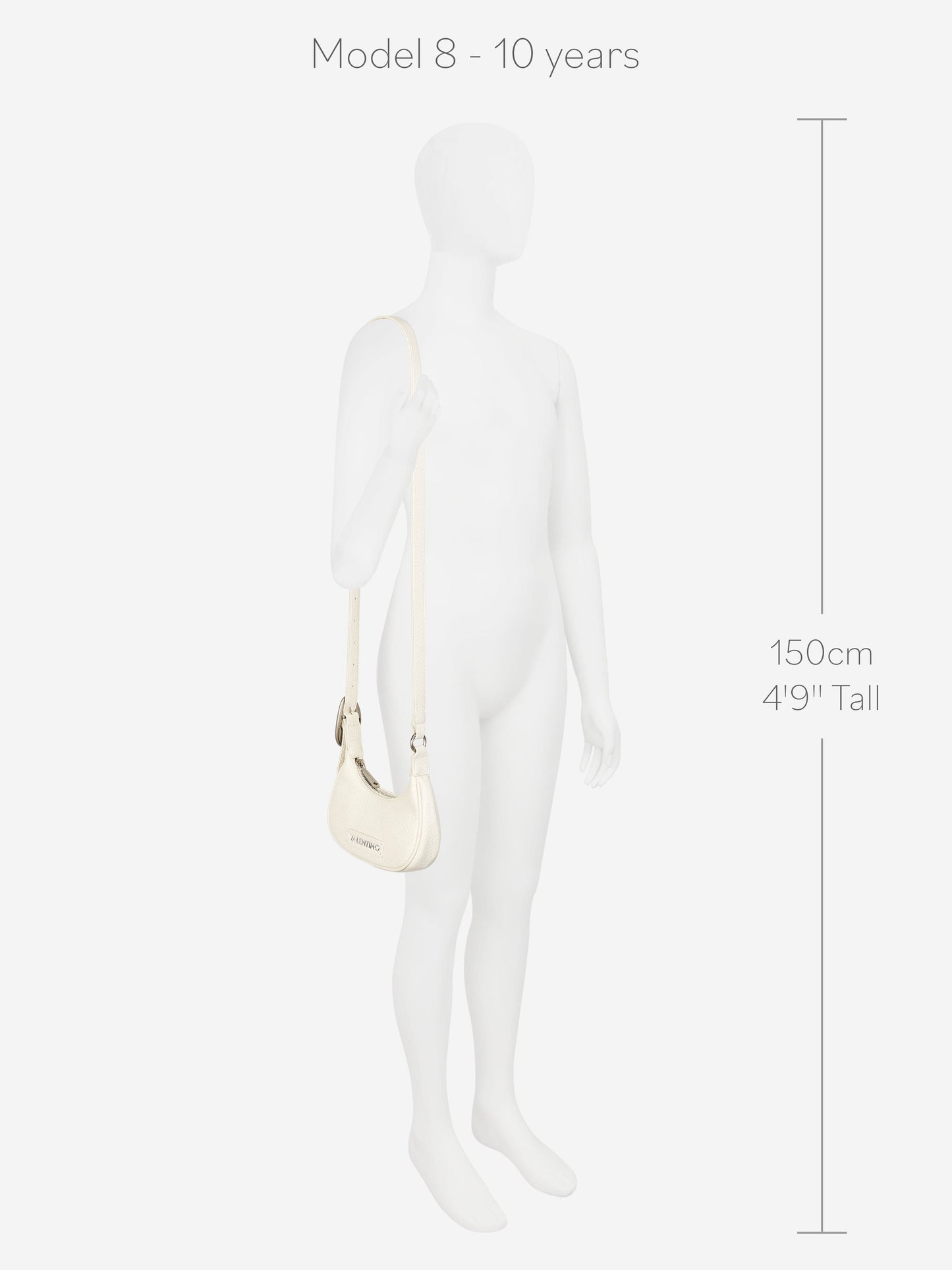 Valentino Willowy Re Shoulder Bag in Ivory (16.5cm)