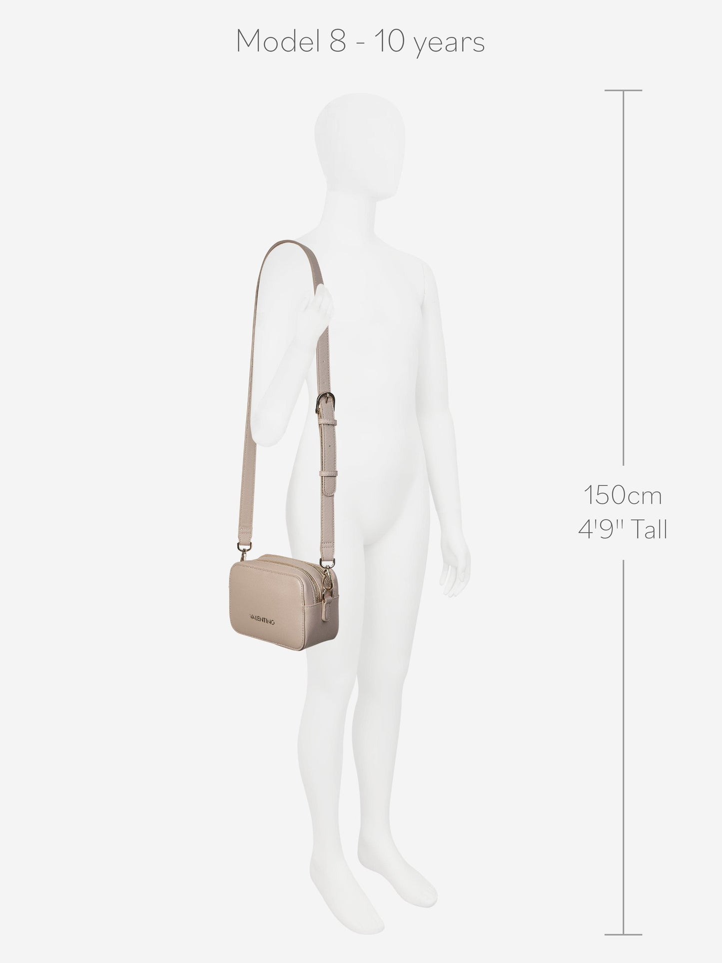 Valentino Zero Re Crossbody Bag in Beige (18cm)
