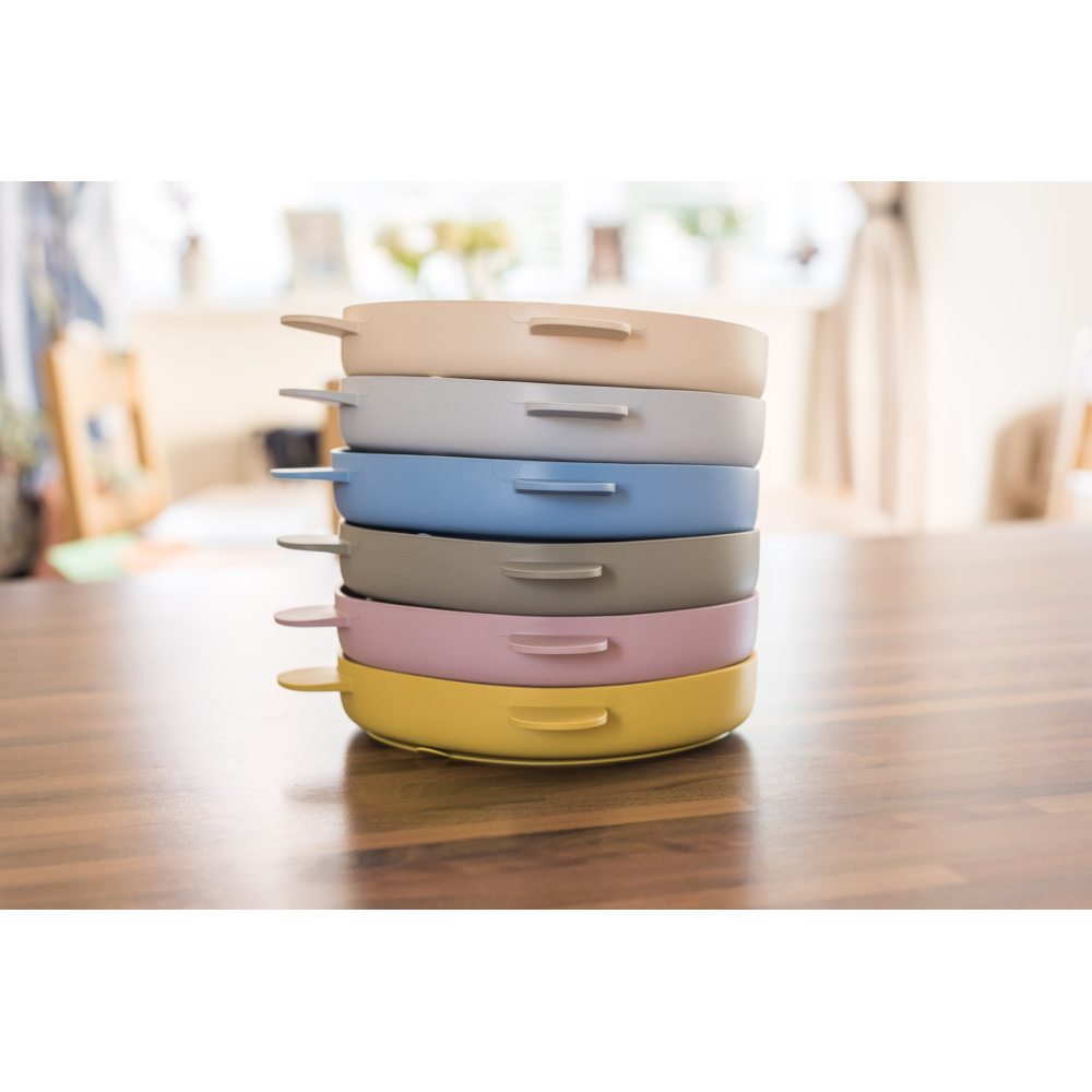 Callowesse Silicone Divided Suction Plate - Mustard