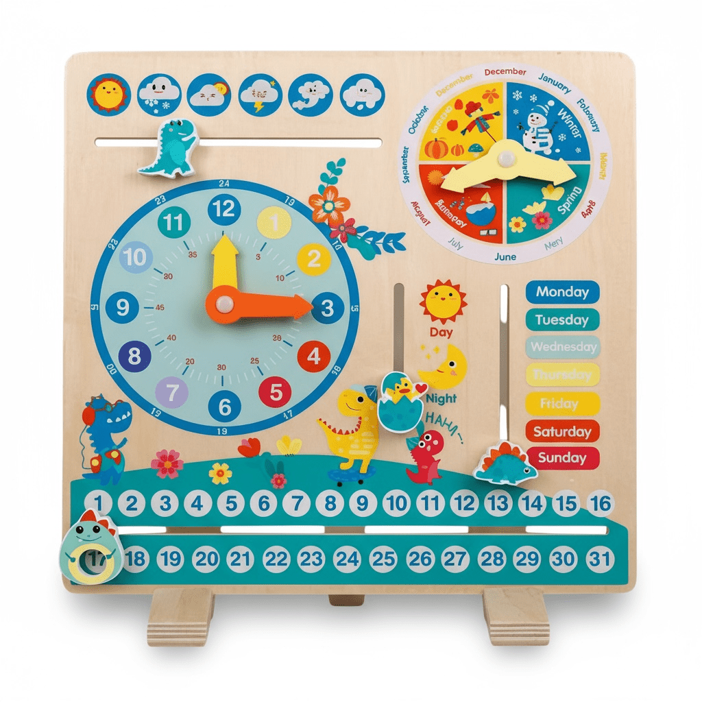 Dinosaur Clock Board - The Little Hive