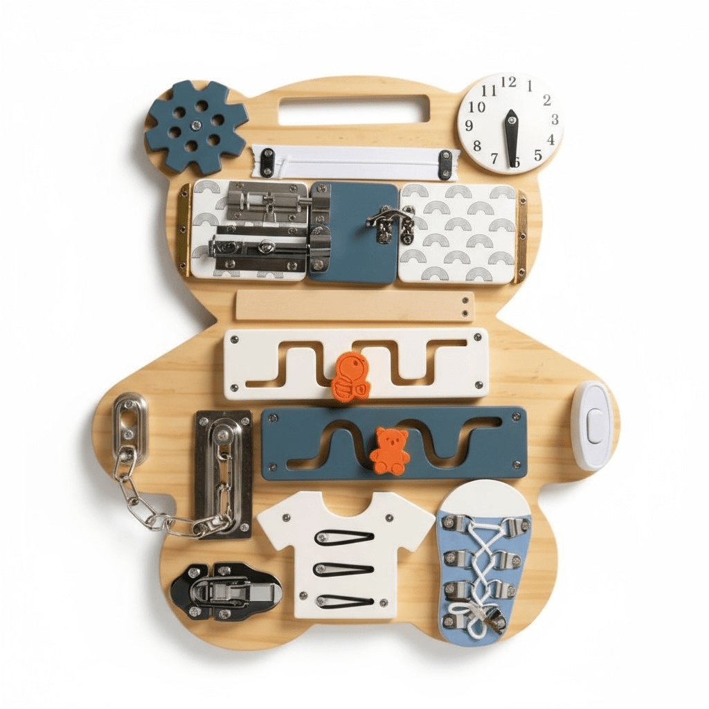 Little Bear Double - Sided Busy Board - The Little Hive