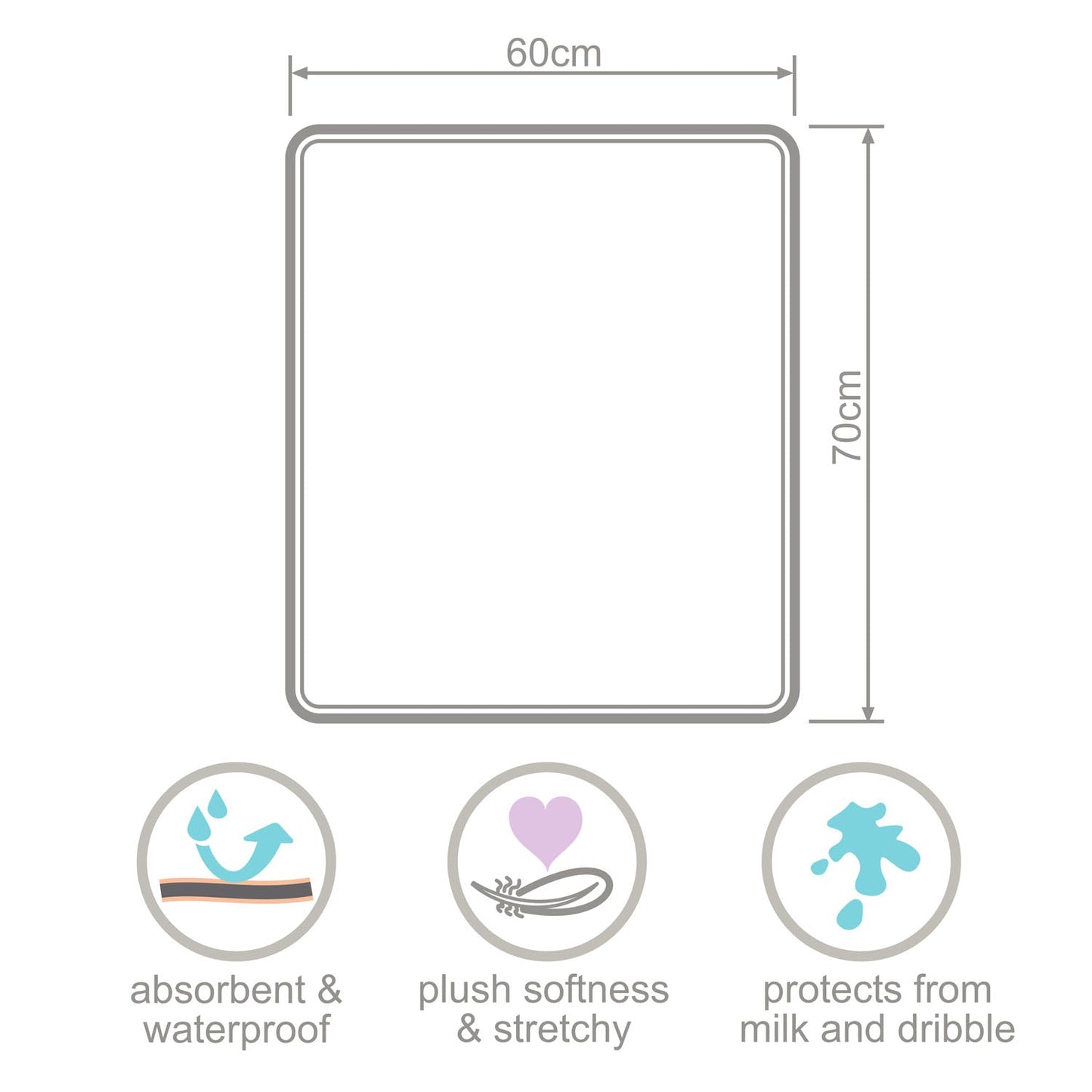 Plush Tummy Time Mat in Cream & Beige for Newborn Baby - The Little Hive