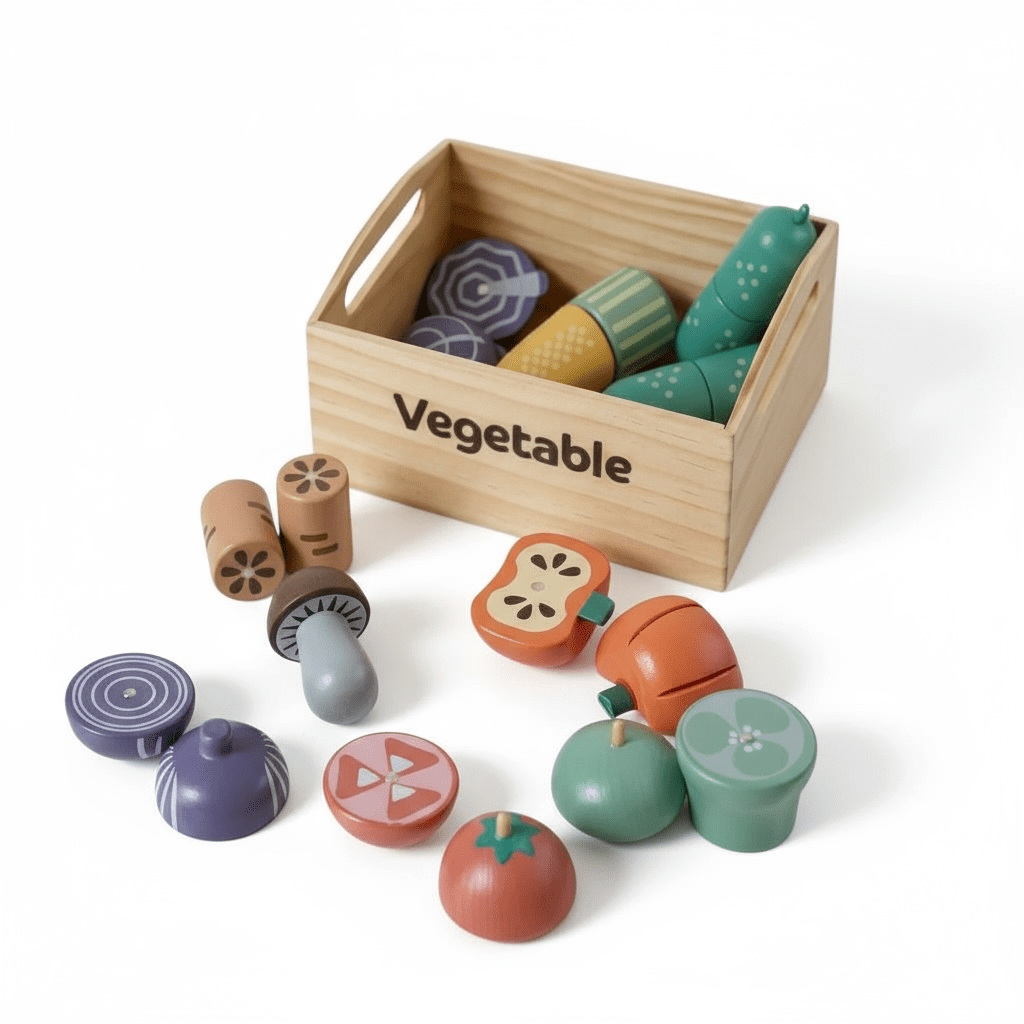 Wooden Box Vegetable Set - The Little Hive