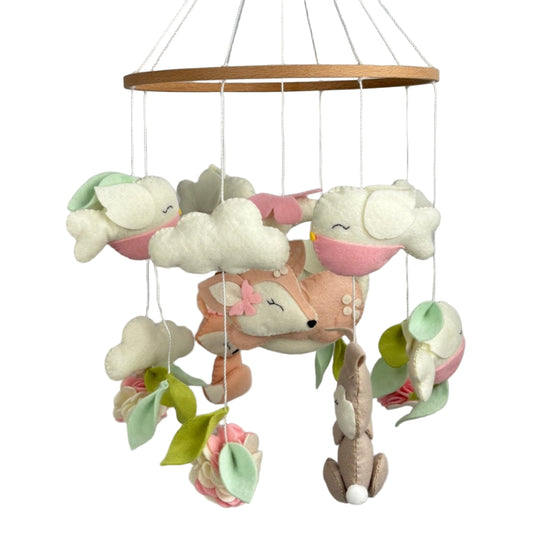 Woodland Blossom Cot Mobile - The Little Hive