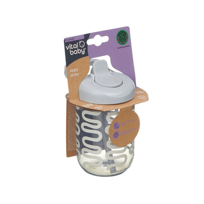 Vital Baby Hydrate Sippy Straw Cup 350ml - Natural Sky