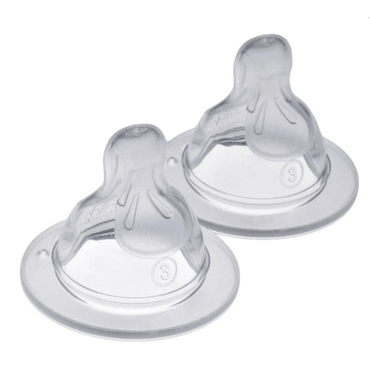MAM SkinSoft Silicone Teat Fast Flow Pack of 2