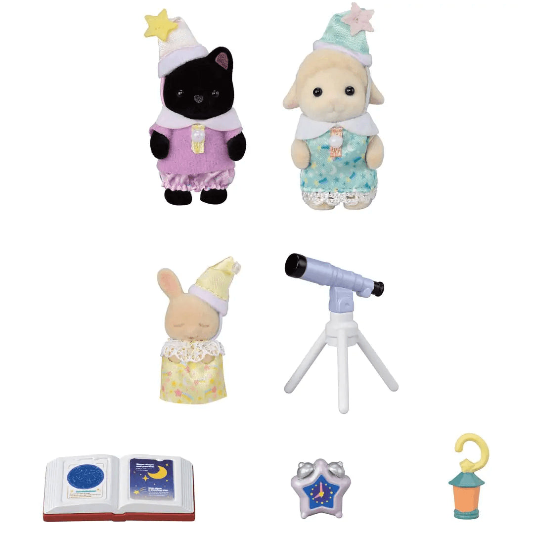 Sylvanian Families Nursery Friends - Sleepover Party Trio for Ages 3+