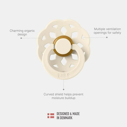 Sucettes BIBS Bohème 0-6 mois, lot de 2 - Marmotte et Rose