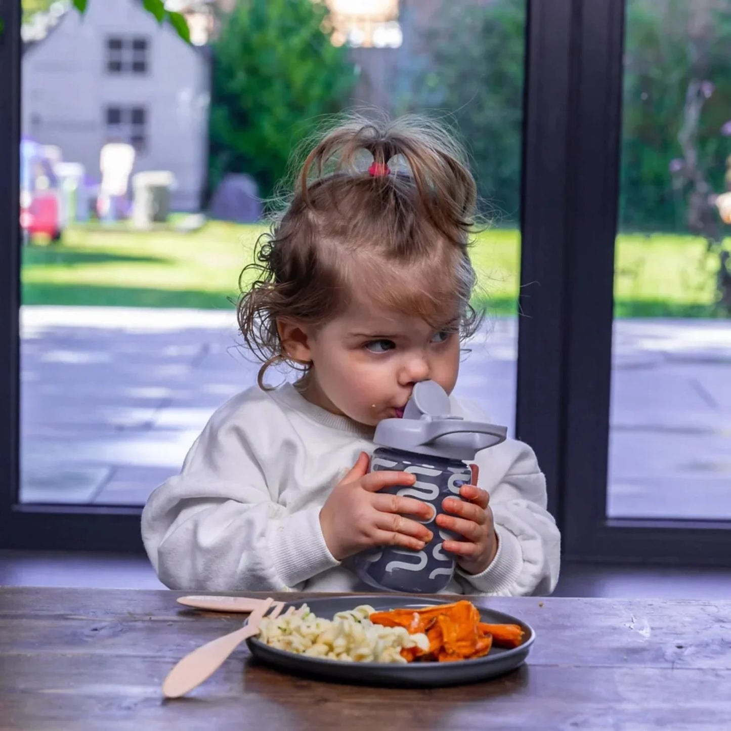 Vital Baby Hydrate Sippy Straw Cup 350ml - Natural Sky