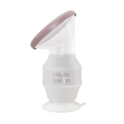 Collecteur de lait manuel en silicone Pippeta - Rose cendré