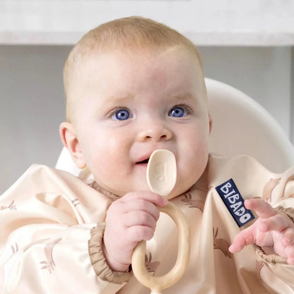 Cuillères de sevrage Bibado Dippit pour bébés de 6 mois et plus, lot de 2 - Fauve