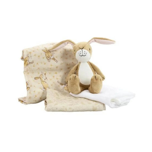Coffret cadeau peluche et mousseline « Devine combien je t'aime »