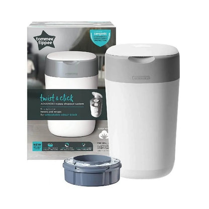 Bac à couches jetables Tomme Tippee Twist &amp; Click - Blanc
