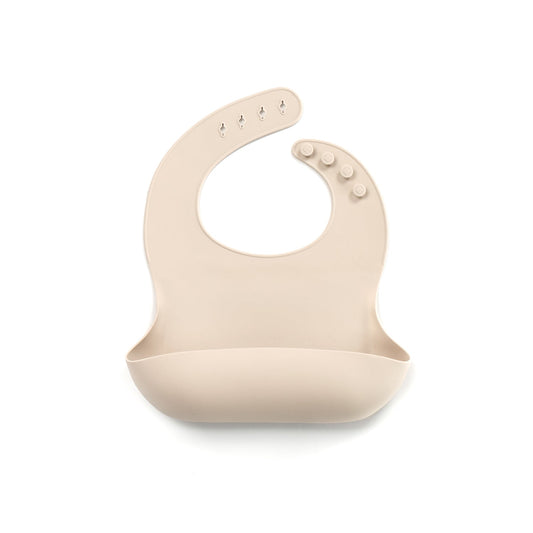 Roll-up Silicone Baby Bib with Stay-Open Crumb Catcher – 100% Food Grade Silicone