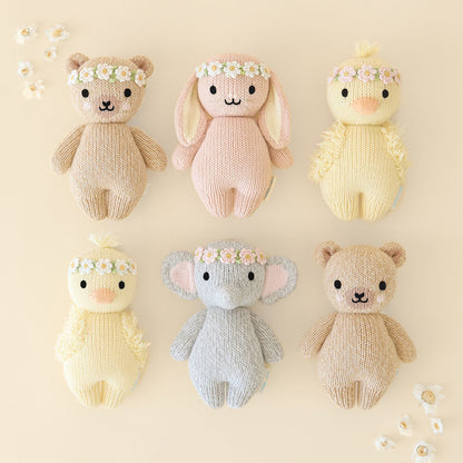 cuddle+kind - Baby Animal Collection - Baby Duckling Floral Crown Blush