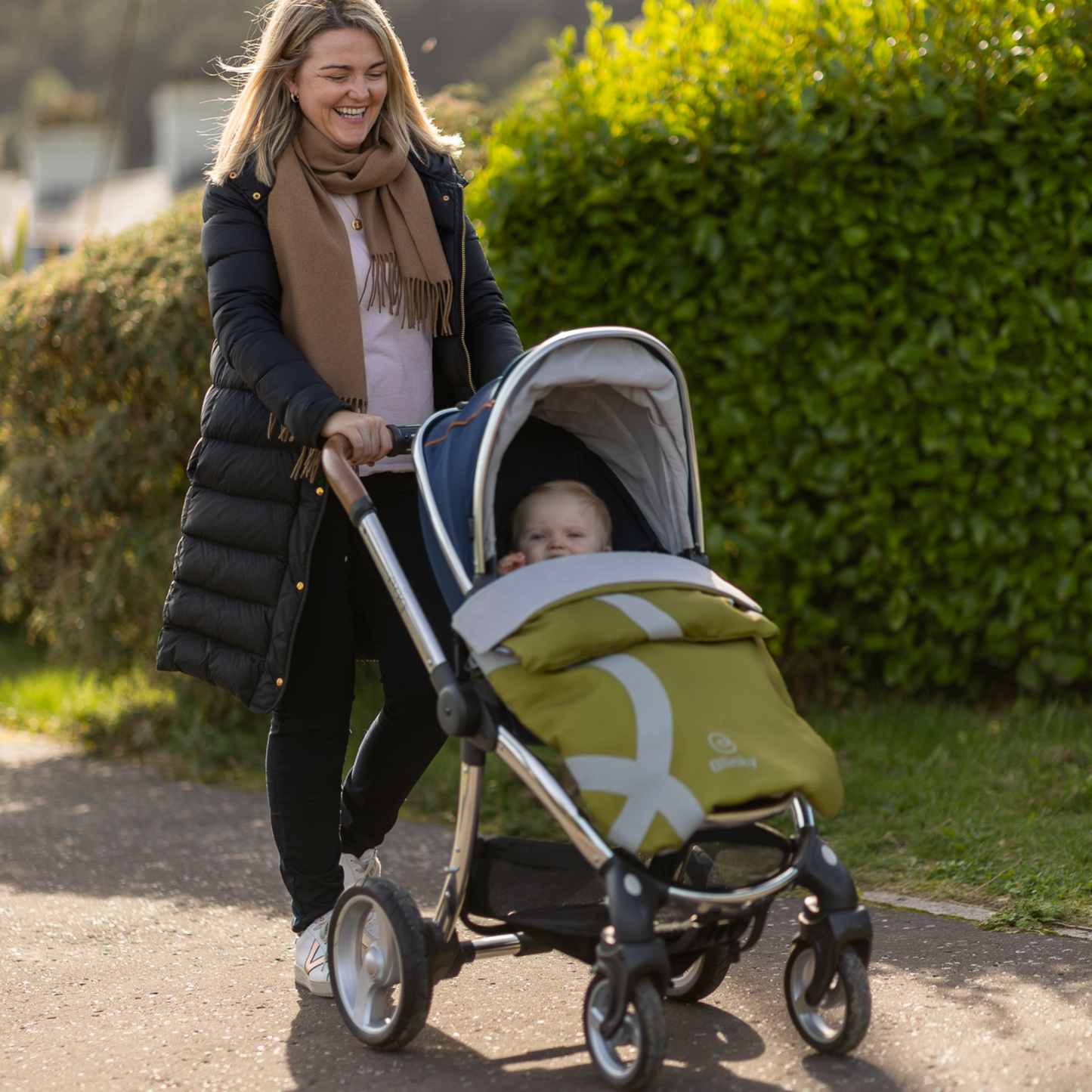 BlinkyWarm - Universal All Season Buggy Rain Cover / Sunshade UV50+ / Footmuff - Olive Green