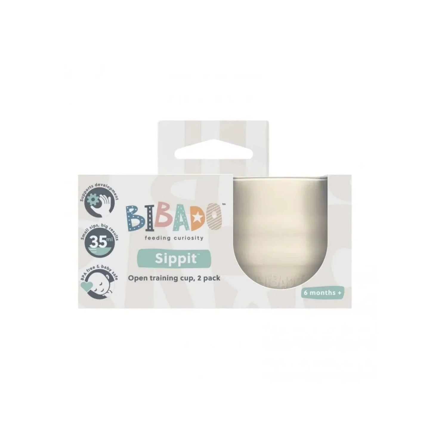 Bibado Sippit Silicone Open Training Cup 6+ mois Pack de 2 - Faon