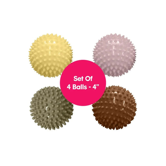 Balle sensorielle Edushape Boho Chic 10 cm, lot de 4