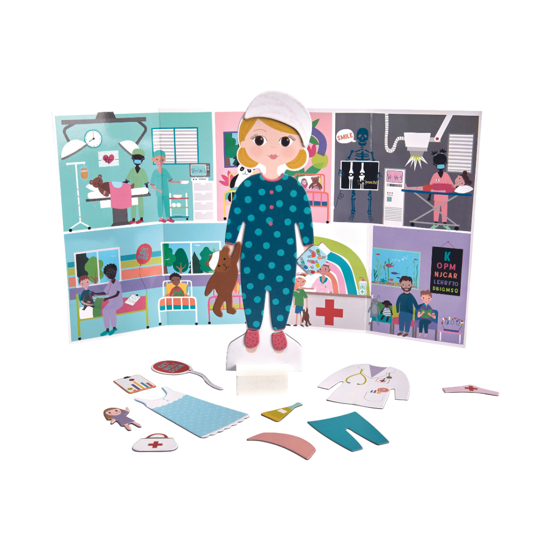 Wooden Magnetic Dress Up Doll - Florence
