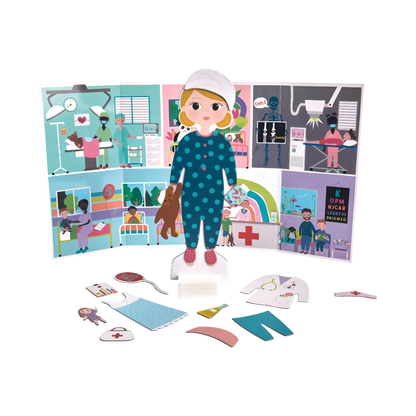 Wooden Magnetic Dress Up Doll - Florence