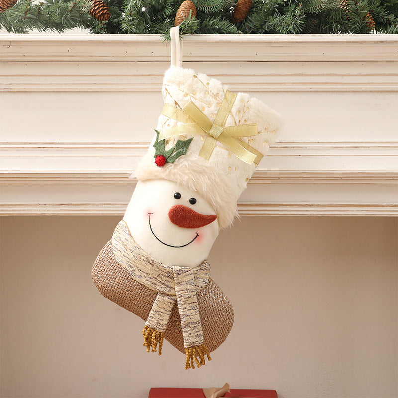 Chaussettes de Noël blanches de style nordique 