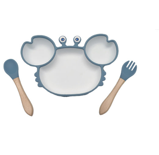 GoofyCub Silicone Baby Plate - Non-Slip Suction Bowl for Toddlers
