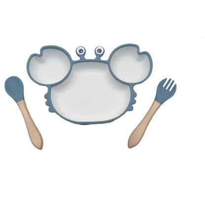 GoofyCub Silicone Baby Plate - Non-Slip Suction Bowl for Toddlers