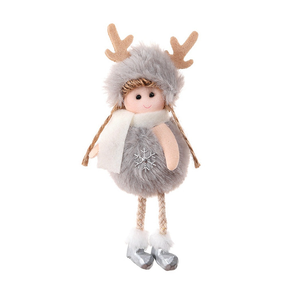 Décorations d'anges en peluche pour Noël