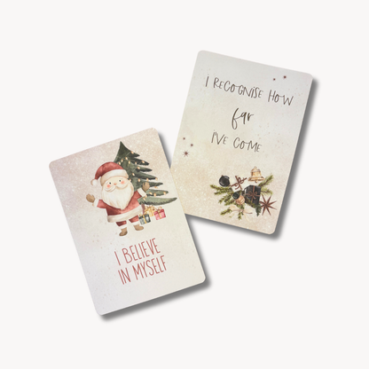 Duo de cartes d'affirmation festive (adulte et enfant)