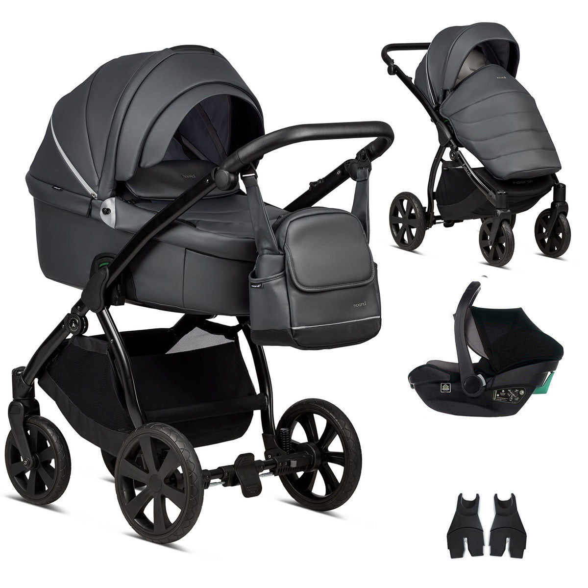 Noordi Fjordi V1 Leather 3in1 with Travel Carrier Car Seat