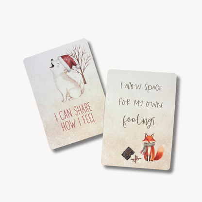 Duo de cartes d'affirmation festive (adulte et enfant)