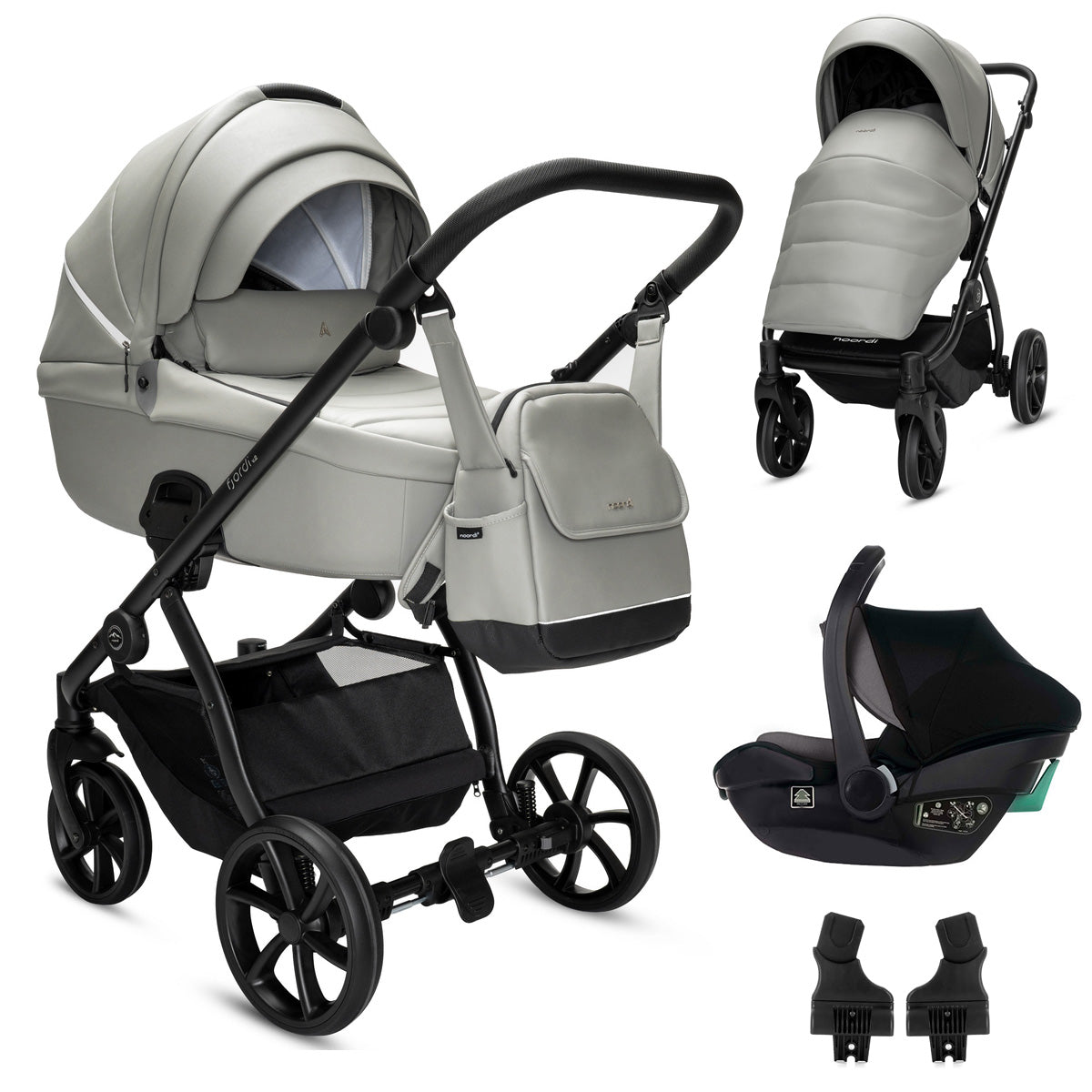 Noordi Fjordi V2 Leather 3in1 with Travel Carrier Car Seat