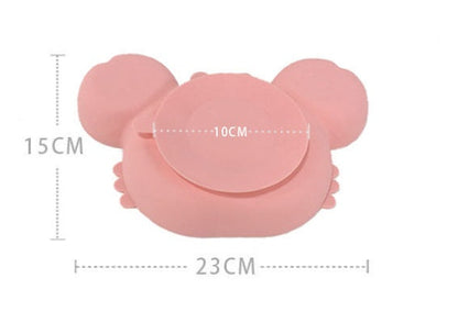GoofyCub Silicone Baby Plate - Non-Slip Suction Bowl for Toddlers