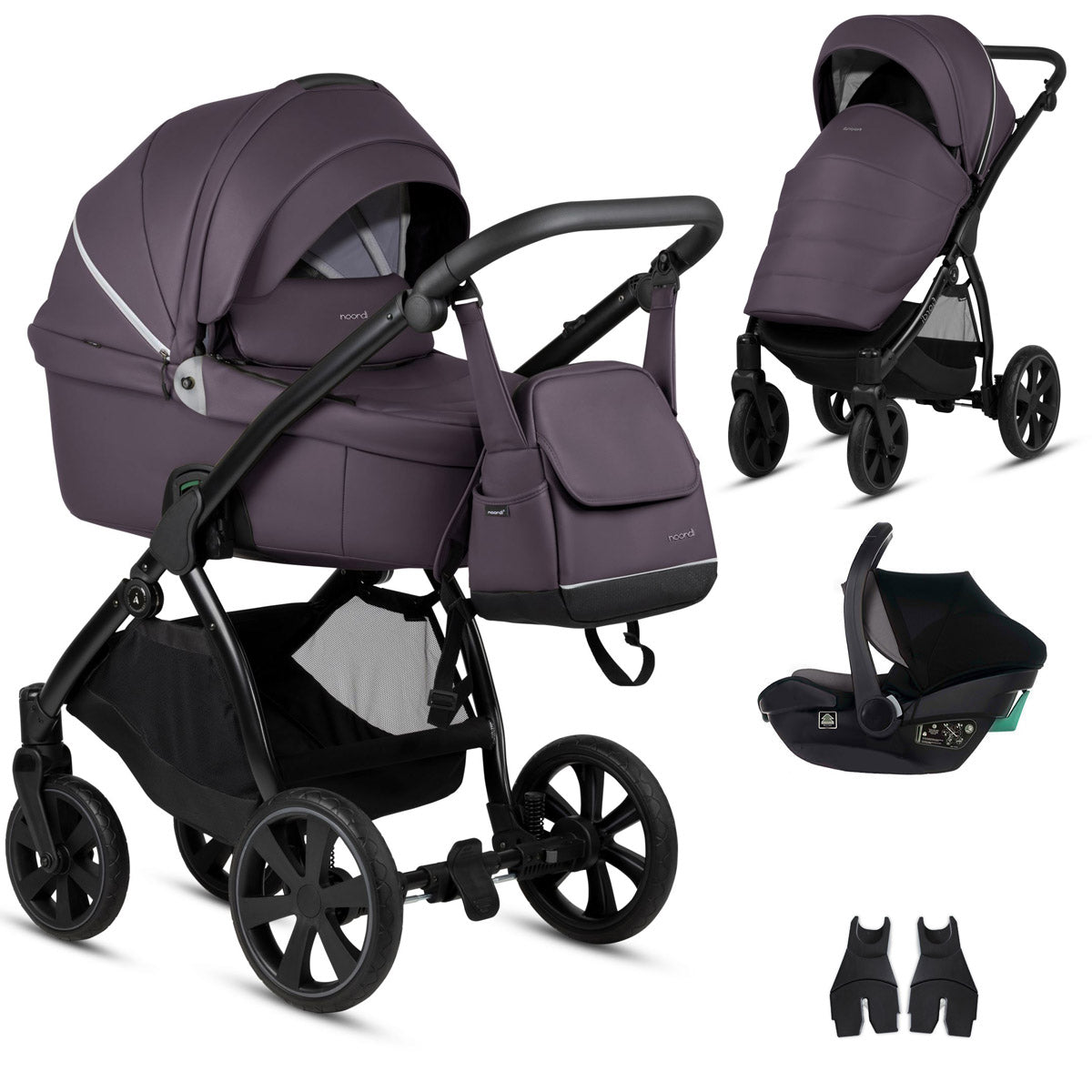 Noordi Fjordi V1 Leather 3in1 with Travel Carrier Car Seat