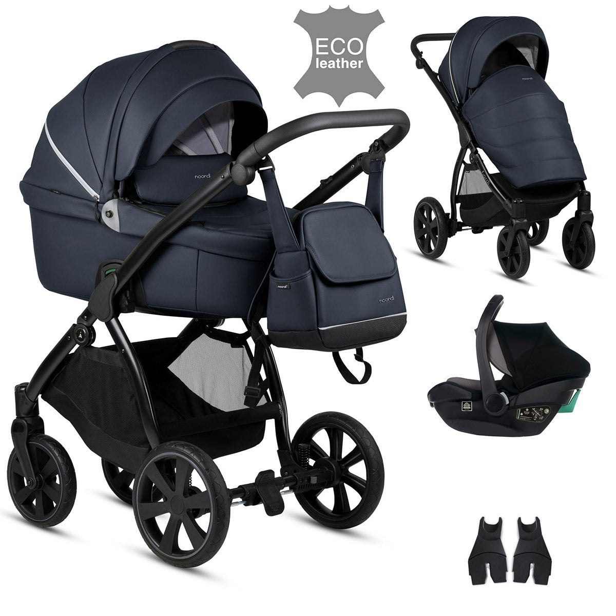 Noordi Fjordi V1 Leather 3in1 with Travel Carrier Car Seat